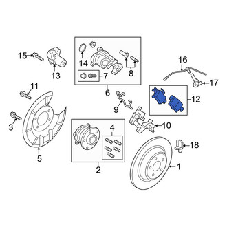Ford OE - Rear Disc Brake Pad Set