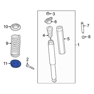 Ford OE - Rear Lower Coil Spring Insulator