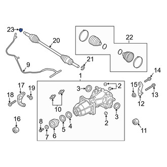 Ford OE - CV Joint Nut