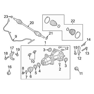 Ford OE - Rear Suspension - Axle & Differential (AWD)