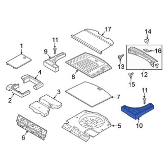 Ford OE - Rear Left Trunk Floor Storage Box