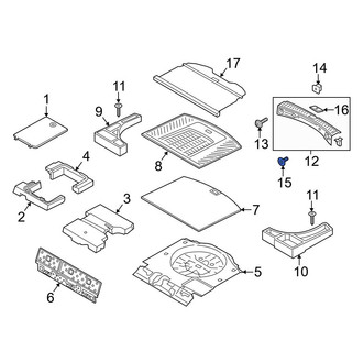 Ford OE - Trunk Trim Scuff Plate Clip