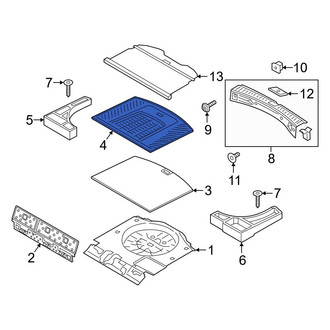 Ford OE - Rear Trunk Mat