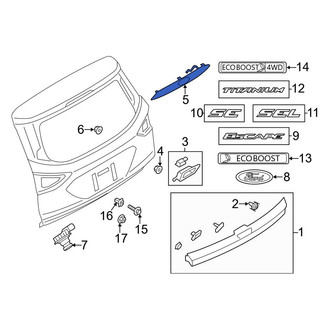 Ford OE - Rear Liftgate Finish Panel Trim Plate