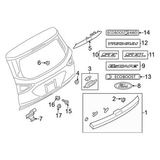 Ford OE - Lift Gate - Exterior Trim