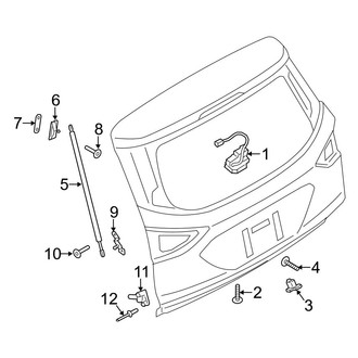 Ford OE - Lift Gate - Lock & Hardware (W/O Power Liftgate)