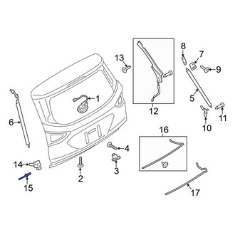 Ford OE - Liftgate Stop Bumper Rivet