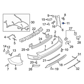 Ford OE - Bumper Extension Nut