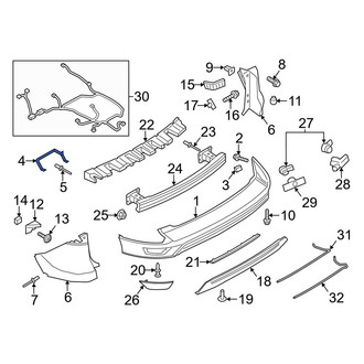 Ford OE - Rear Right Bumper Cover Reinforcement