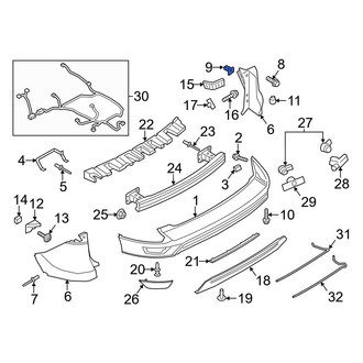 Ford OE - Bumper Extension Nut