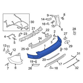 Ford OE - Rear Bumper Cover