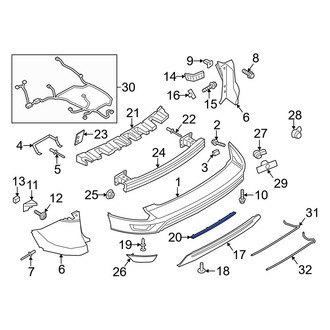 Ford OE - Rear Bumper Splash Shield