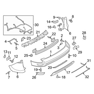 Ford OE - Rear Bumper - Bumper & Components (W/O Trailer Package)