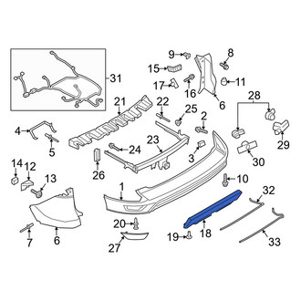 Ford OE - Rear Valance Panel