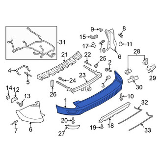 Ford OE - Rear Bumper Cover