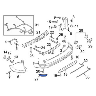 Ford OE - Rear Left Reflector Panel