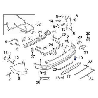 Ford OE - Spoiler Screw