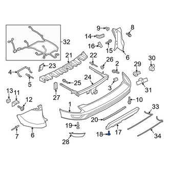 Ford OE - GPS Navigation System Screw