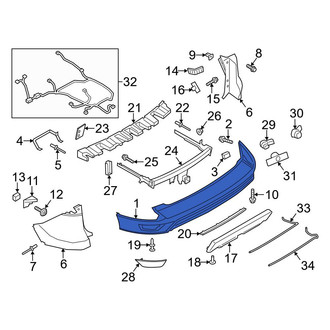 Ford OE - Rear Bumper Cover