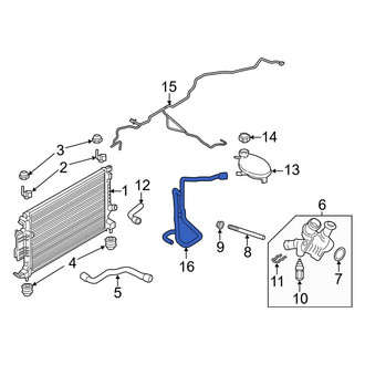 Ford OE - Engine Coolant Overflow Hose