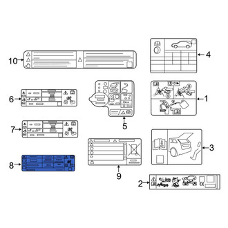 Ford OE - A/C System Information Label