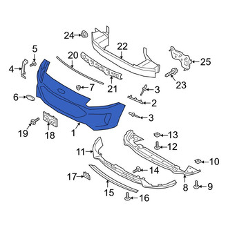 Ford OE - Front Upper Bumper Cover
