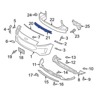 Ford OE - Front Bumper Impact Absorber