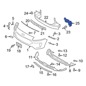 Ford OE - Front Right Bumper Impact Bar Bracket