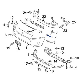 Ford OE - Front Left Bumper Cover Bracket
