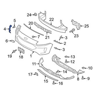Ford OE - Front Right Bumper Cover Spacer Panel