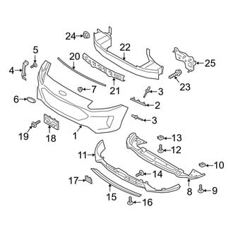 Ford OE - Front Bumper & Grille - Bumper & Components