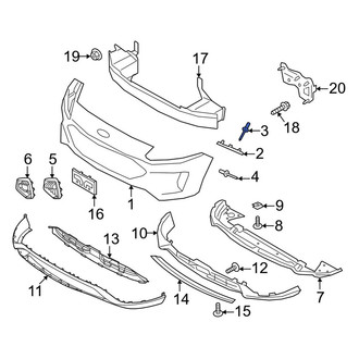 Ford OE - Bumper Cover Rivet