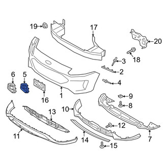 Ford OE - Front Left Bumper Cover Spacer Panel