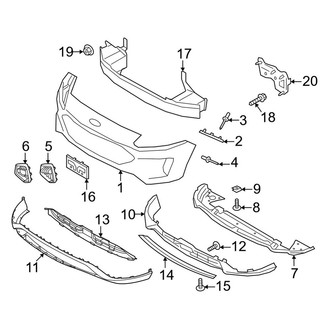 Ford OE - Front Bumper & Grille - Bumper & Components