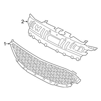 Ford OE - Front Bumper & Grille - Grille (W/O Surround Molding)