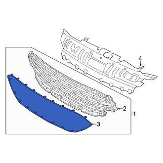 Ford OE - Front Outer Grille Molding