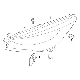Ford OE - Front Lamps - Headlamp Components (LED W/O Light Bar)