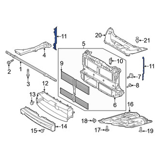 Ford OE - Front Left Radiator Support Air Deflector