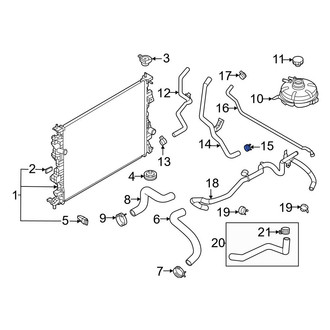Ford OE - Engine Coolant Reservoir Hose Clamp