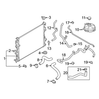 Ford OE - Cooling - Radiator & Components (1.5L)