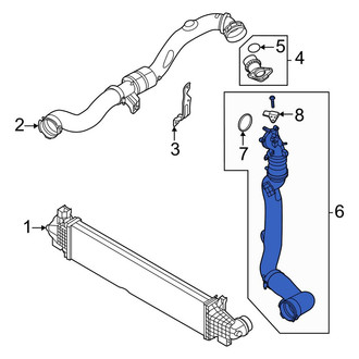 Ford OE - Left Intercooler Pipe