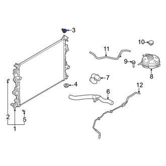 Ford OE - Upper Radiator Insulator