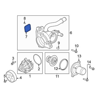 Ford OE - Engine Water Pump Housing Gasket