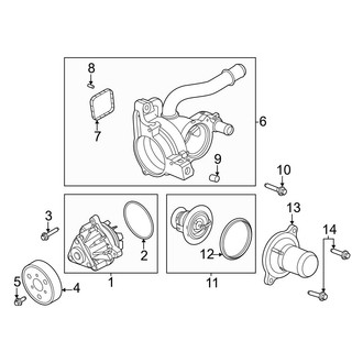 Ford OE - Cooling - Water Pump (2.0L)