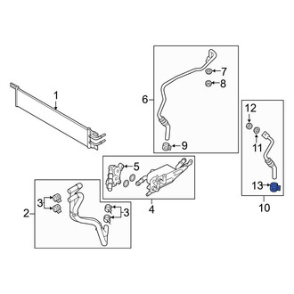 Ford OE - Transmission Oil Cooler Line Clamp