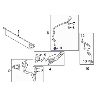 Ford OE - Transmission Oil Cooler Line Clamp