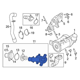 Ford OE - Engine Coolant Thermostat Housing