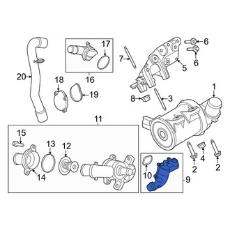 Ford OE - Engine Coolant Outlet Flange