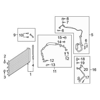 Ford OE - Air Conditioner & Heater - Condenser