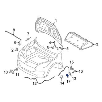 Ford OE - Hood Release Handle Nut